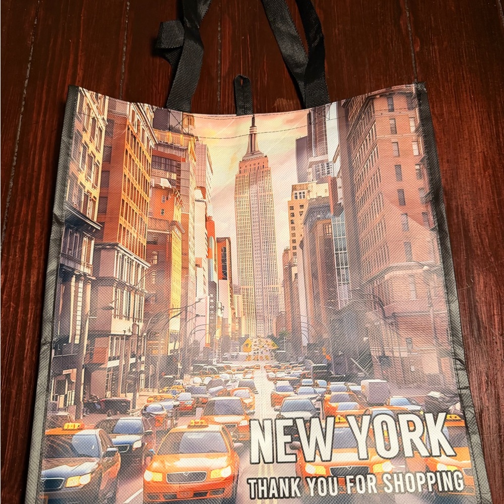 Bagatelle New York Cityscape Garment Bag - Black and Orange
